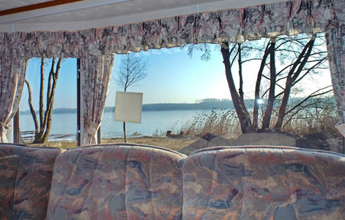 Aussicht aus dem Mobilheim