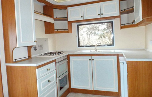 K&uuml;che des Mobilheimes